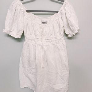 SOLD - Cream Urban Outfitters Babydoll Dress